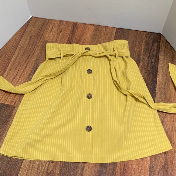potters pot Dresses & Skirts - Free when bundled with purchased item:nice cotton, mustard stripe skirt sz S